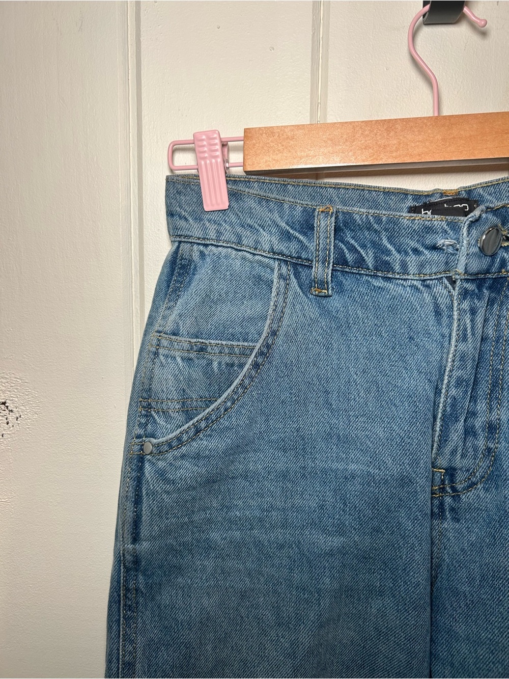 Carpenter Jeans Size 4 - BooHoo Wide Straight Leg Carpenter Jeans - Picture 2 of 9